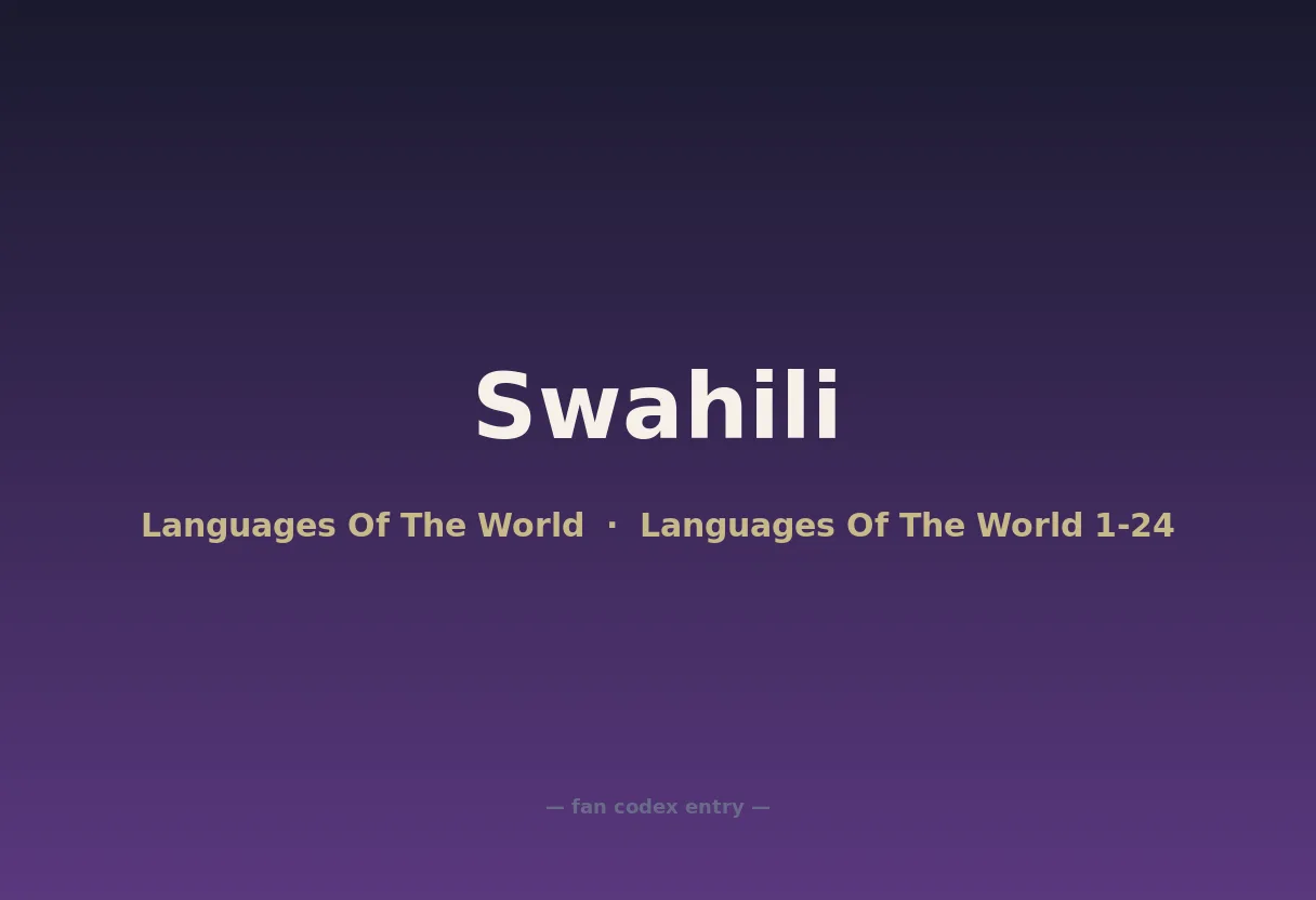 Swahili